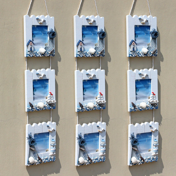 Triple String Mediterranean Wooden Frame