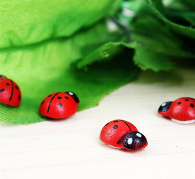 Wooden Ladybug Decor