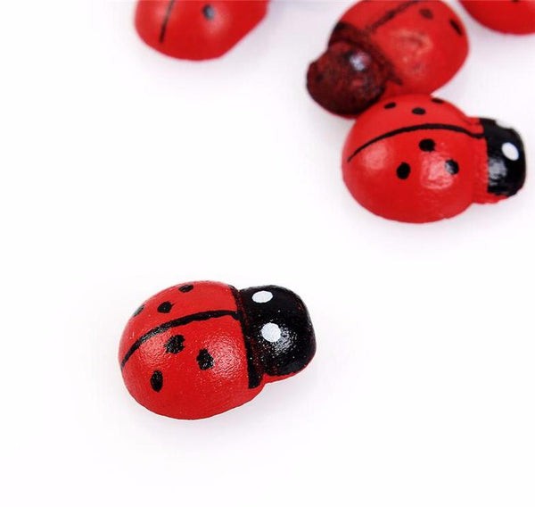 Wooden Ladybug Decor