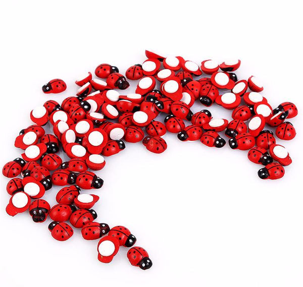 Wooden Ladybug Decor