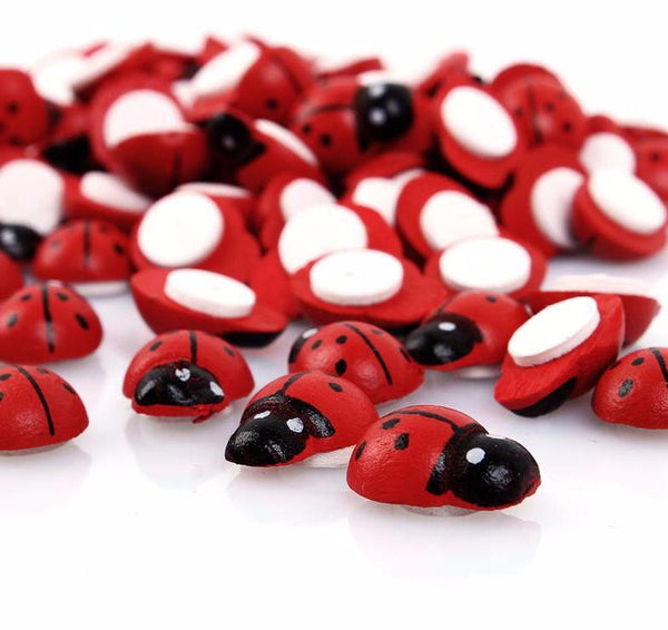 Wooden Ladybug Decor