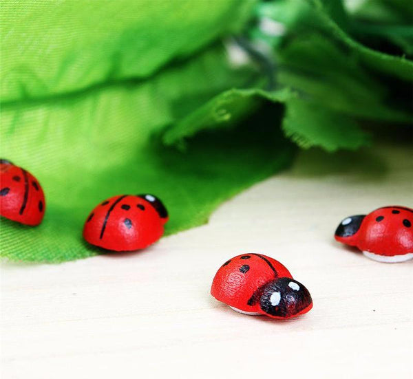 Wooden Ladybug Decor