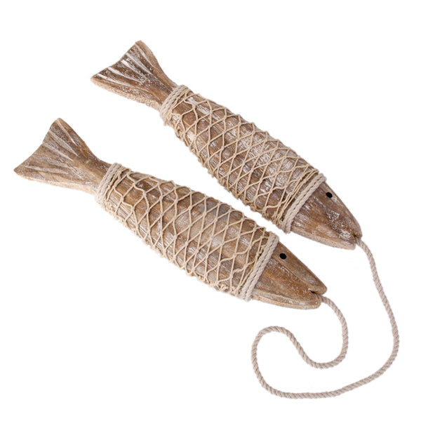Hand Carved Fish Decor