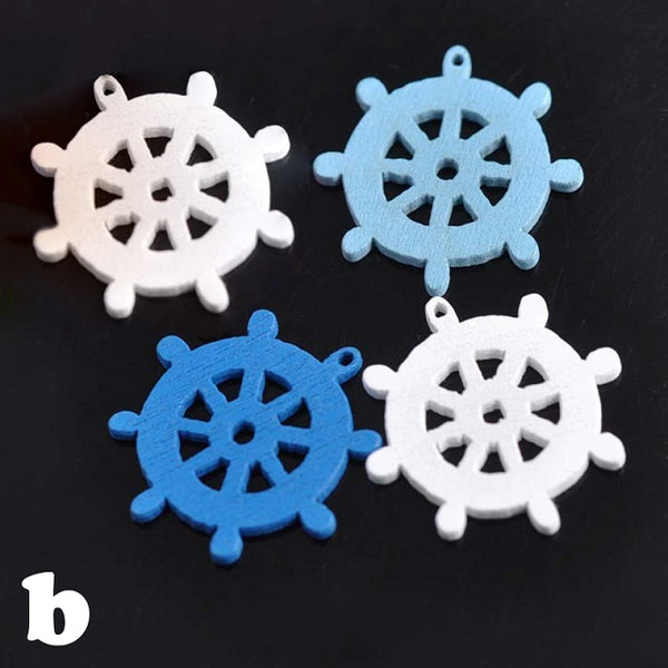 Marine Themed Wooden Stickers